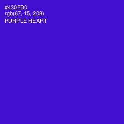 #430FD0 - Purple Heart Color Image