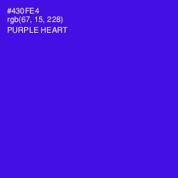 #430FE4 - Purple Heart Color Image