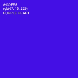 #430FE5 - Purple Heart Color Image