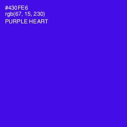 #430FE6 - Purple Heart Color Image