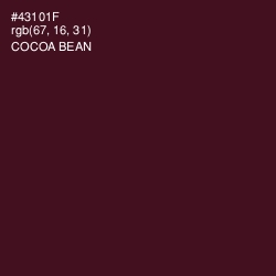 #43101F - Cocoa Bean Color Image