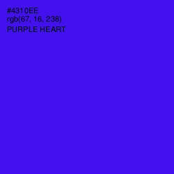 #4310EE - Purple Heart Color Image