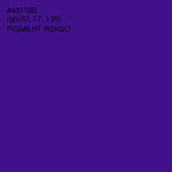 #43118B - Pigment Indigo Color Image