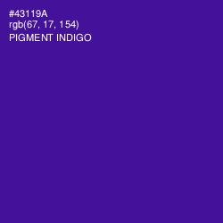 #43119A - Pigment Indigo Color Image