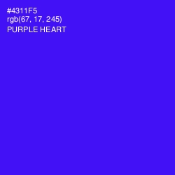 #4311F5 - Purple Heart Color Image