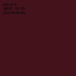 #43121A - Cocoa Bean Color Image