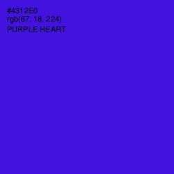 #4312E0 - Purple Heart Color Image