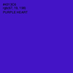 #4313C6 - Purple Heart Color Image