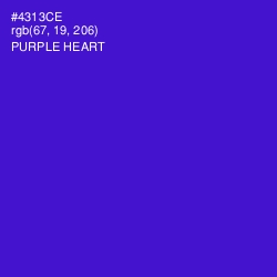 #4313CE - Purple Heart Color Image