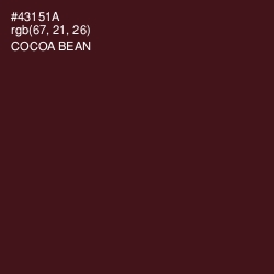 #43151A - Cocoa Bean Color Image