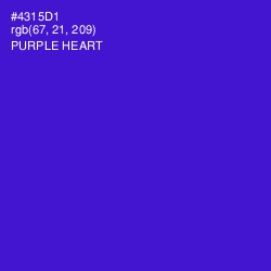 #4315D1 - Purple Heart Color Image