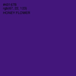 #43167B - Honey Flower Color Image