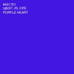 #4317E1 - Purple Heart Color Image