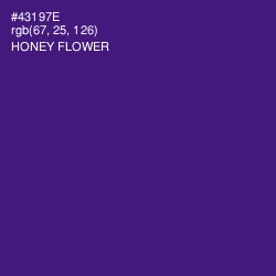 #43197E - Honey Flower Color Image