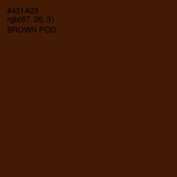 #431A03 - Brown Pod Color Image