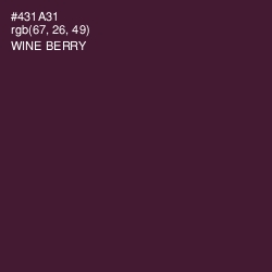 #431A31 - Wine Berry Color Image