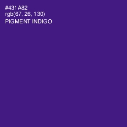 #431A82 - Pigment Indigo Color Image