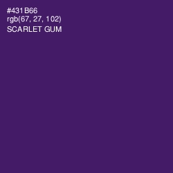 #431B66 - Scarlet Gum Color Image