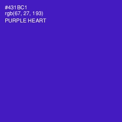 #431BC1 - Purple Heart Color Image