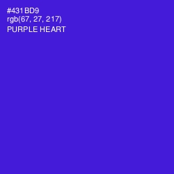 #431BD9 - Purple Heart Color Image