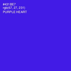 #431BE7 - Purple Heart Color Image