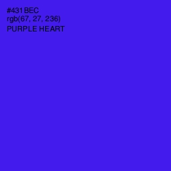 #431BEC - Purple Heart Color Image