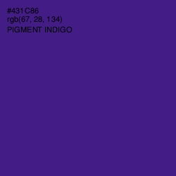 #431C86 - Pigment Indigo Color Image