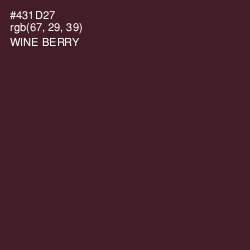 #431D27 - Wine Berry Color Image