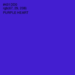 #431DD0 - Purple Heart Color Image