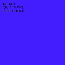 #431DFD - Purple Heart Color Image