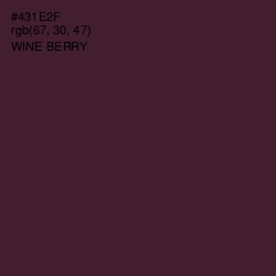 #431E2F - Wine Berry Color Image