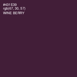 #431E39 - Wine Berry Color Image
