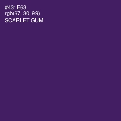 #431E63 - Scarlet Gum Color Image