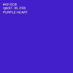 #431ECB - Purple Heart Color Image