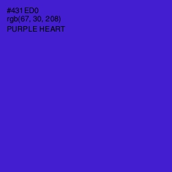 #431ED0 - Purple Heart Color Image