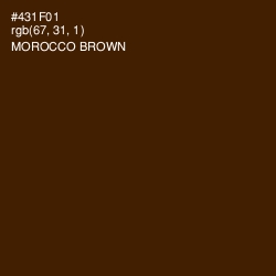 #431F01 - Morocco Brown Color Image