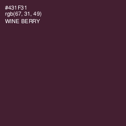 #431F31 - Wine Berry Color Image