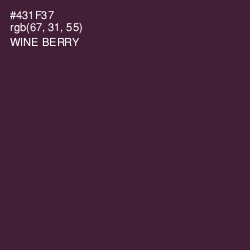 #431F37 - Wine Berry Color Image