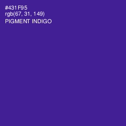 #431F95 - Pigment Indigo Color Image