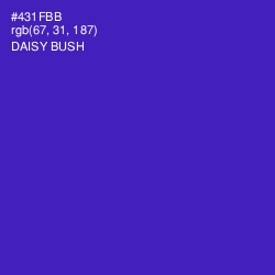 #431FBB - Daisy Bush Color Image