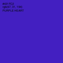 #431FC2 - Purple Heart Color Image