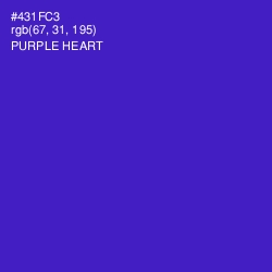 #431FC3 - Purple Heart Color Image