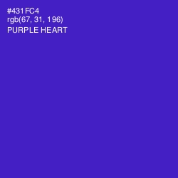 #431FC4 - Purple Heart Color Image