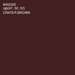 #432020 - Crater Brown Color Image