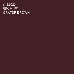 #432023 - Crater Brown Color Image