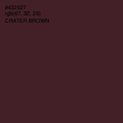 #432027 - Crater Brown Color Image