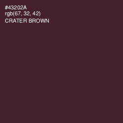 #43202A - Crater Brown Color Image