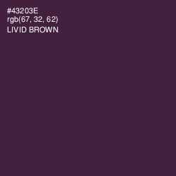 #43203E - Livid Brown Color Image