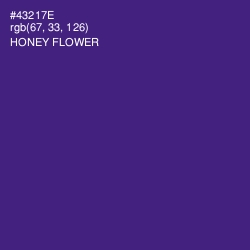 #43217E - Honey Flower Color Image