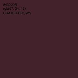 #43222B - Crater Brown Color Image